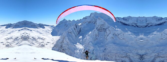 Trip Club Reisen - Paragleiten im Winter die Freizeit spüren und schwerelos über die Tiroler Bergwelt fliegen. Auch für Anfänger werden Flüge, Tandemflüge angeboten.